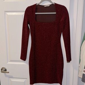 H&M glittery red mini dress
